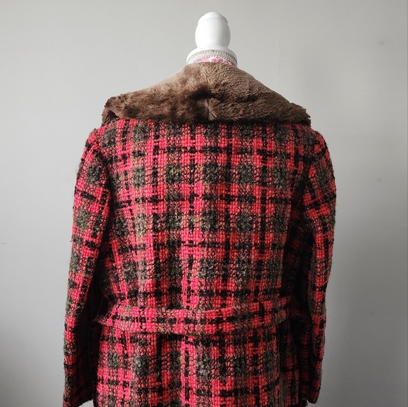 EUC Vintage Monteselli Tweed Coat (M) - Picture 3 of 8